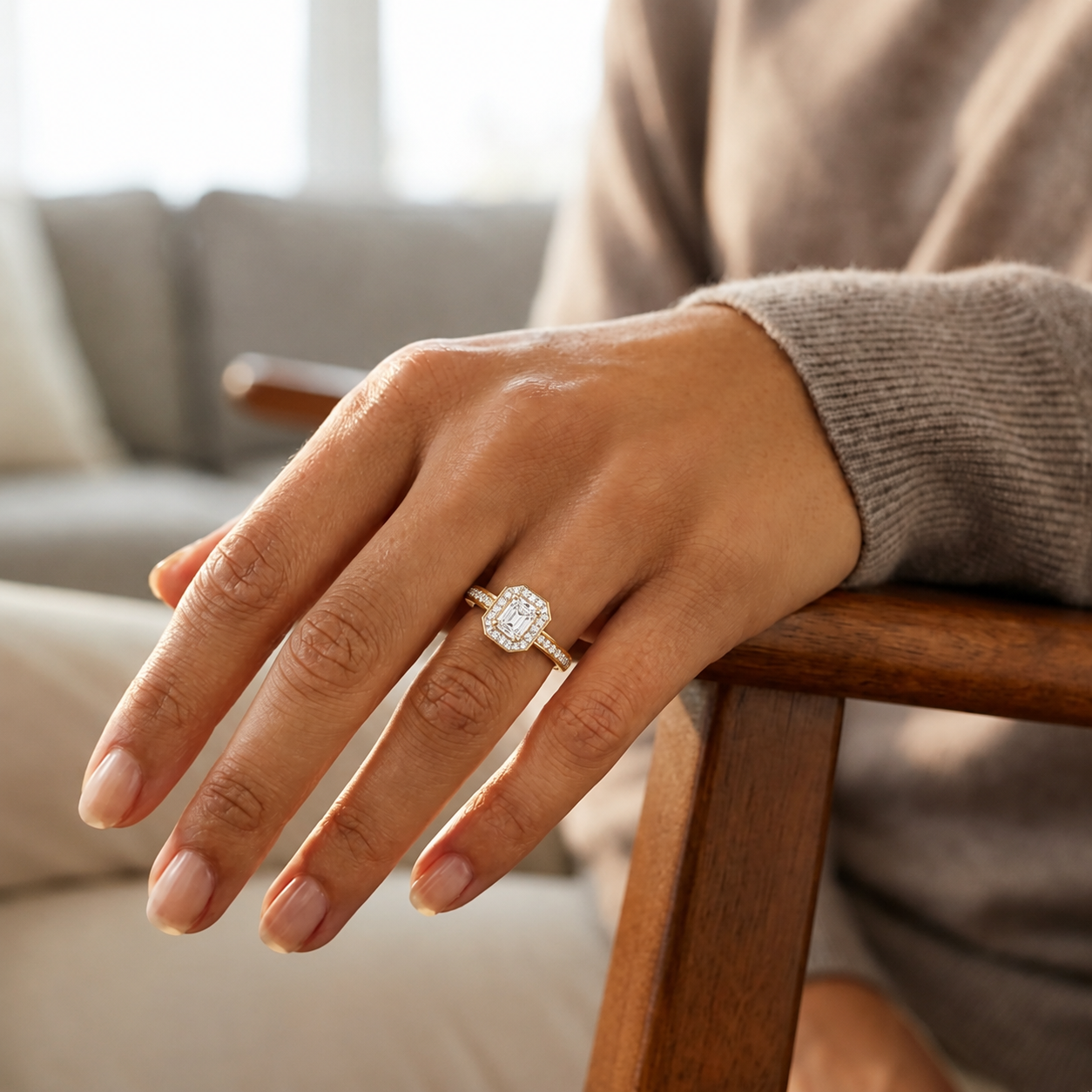 Deneuve - Asscher - Yellow/White Tone - Channel