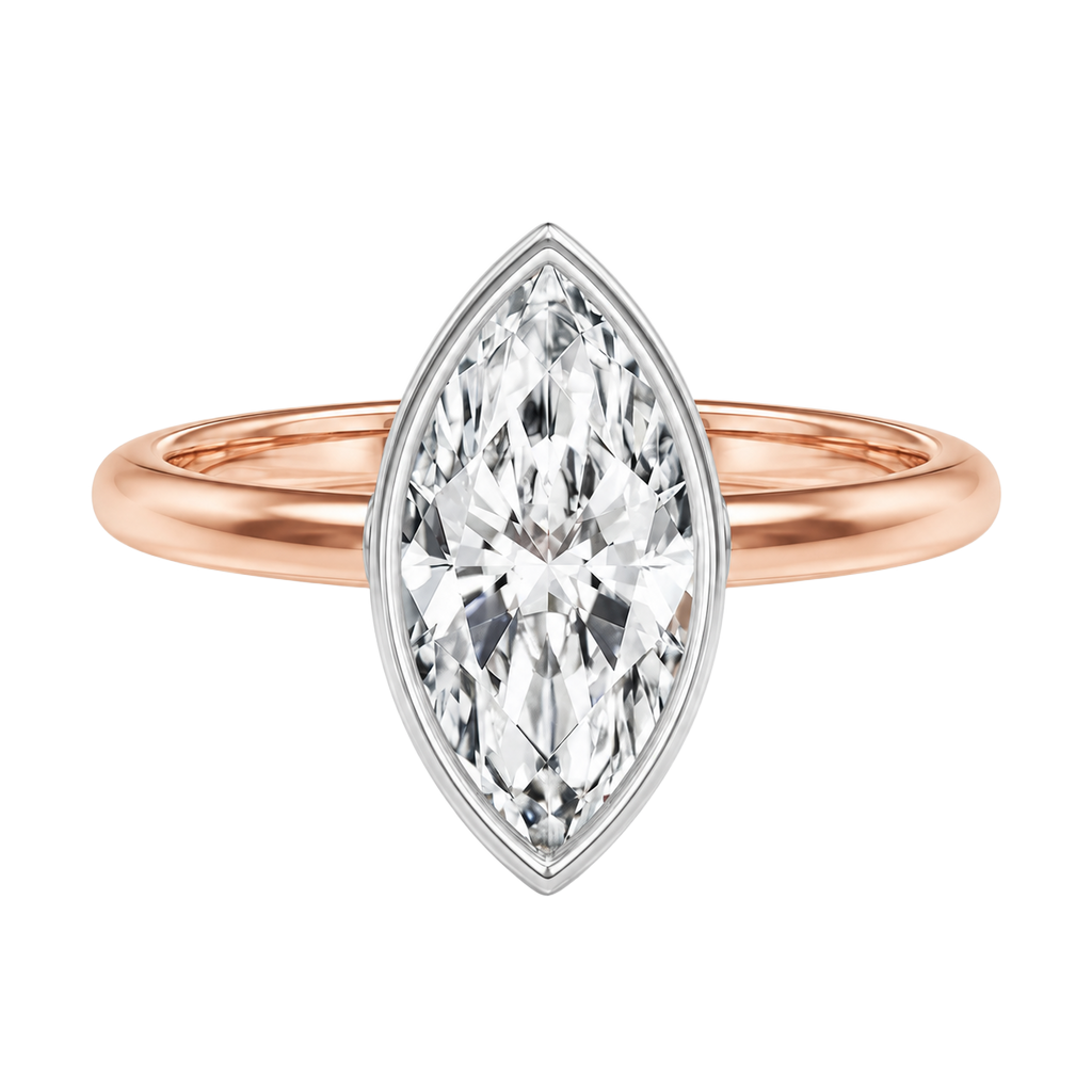 Bailey - Marquise - Rose/White Tone - Plain