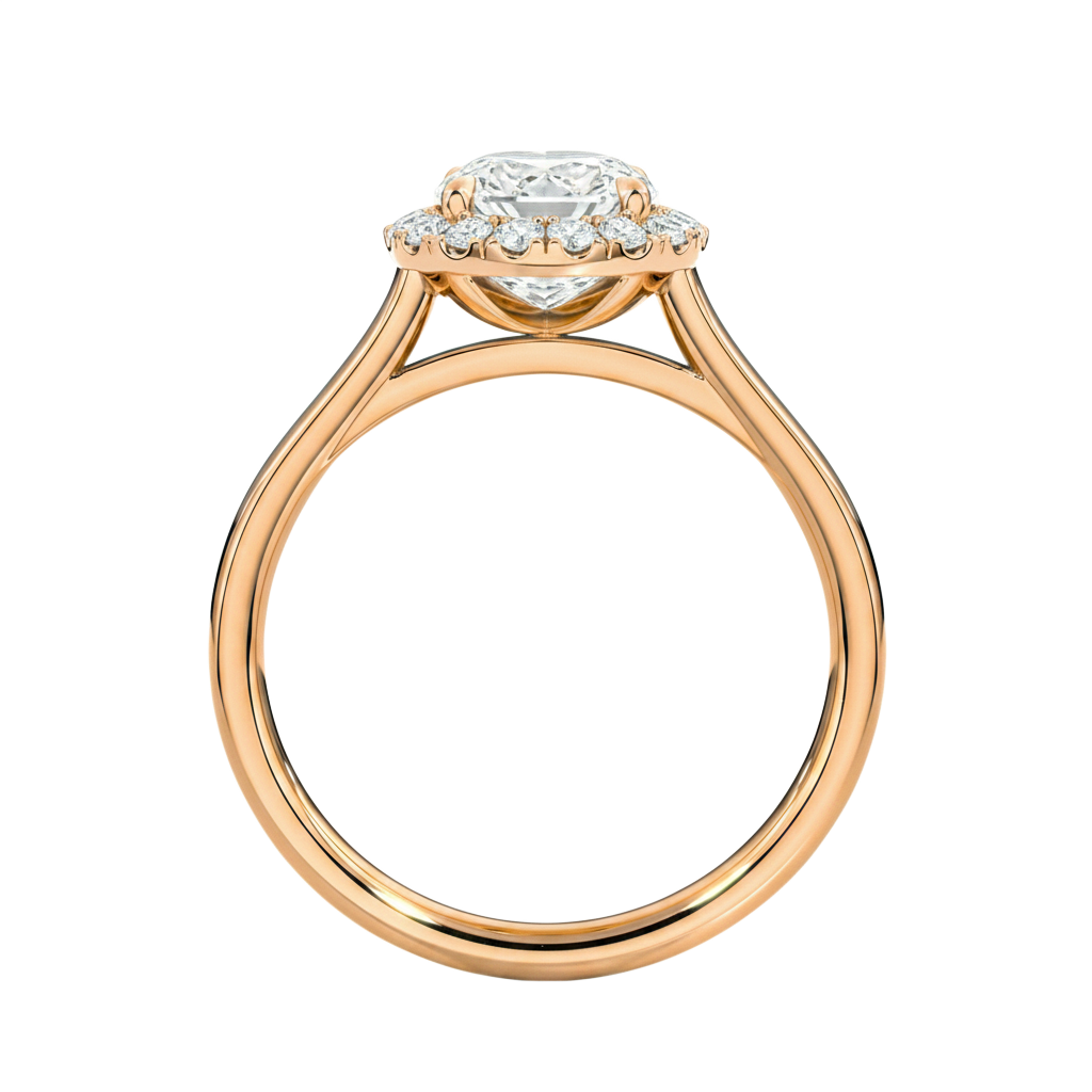Cordelia - Round - Rose Gold - Plain