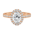 Cordelia - Oval - Rose Gold - Channel