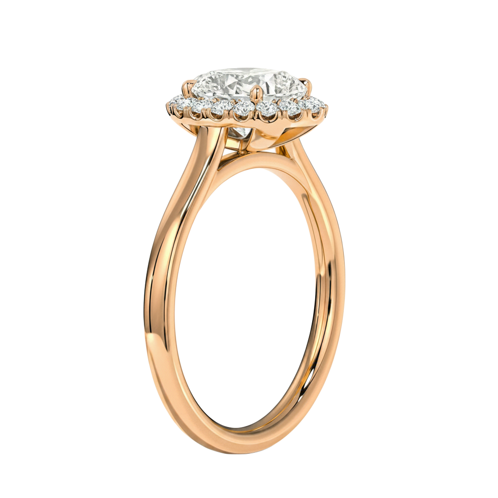Cordelia - Oval - Rose Gold - Plain