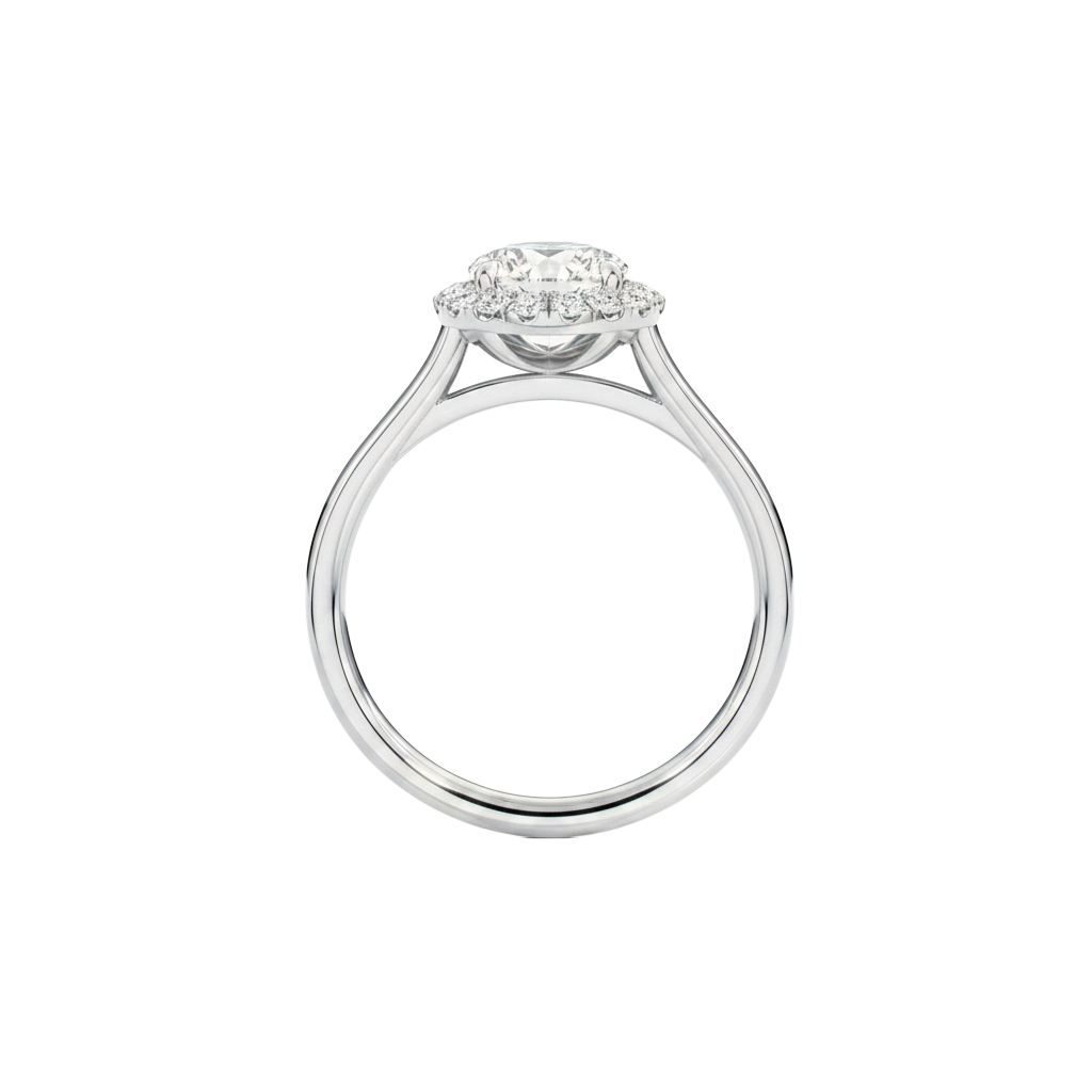 Cordelia - Round - Platinum - Plain