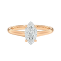Basilica - Marquise - Rose Gold - Plain