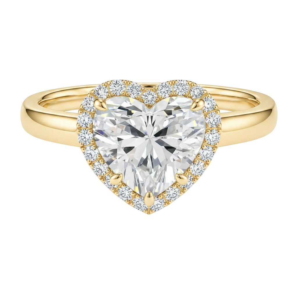 Cordelia - Heart - Yellow Gold - Plain