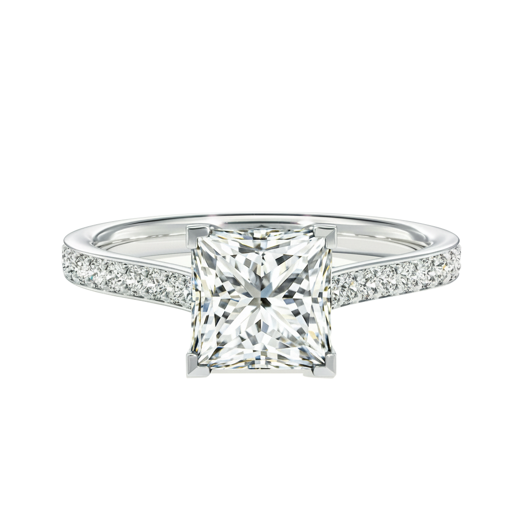 Basilica - Princess - Platinum - Pavé