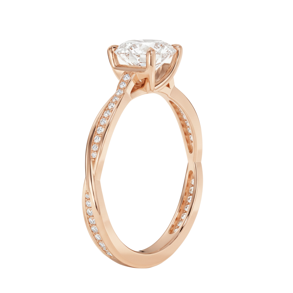 Wreath - Cushion - Rose Gold - Channel
