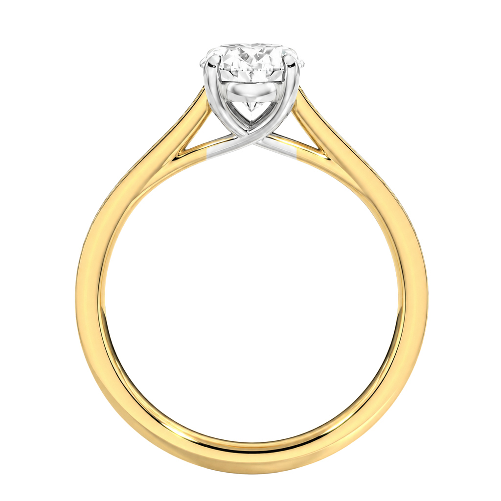 Basilica - Oval - Yellow/White Tone - Pavé