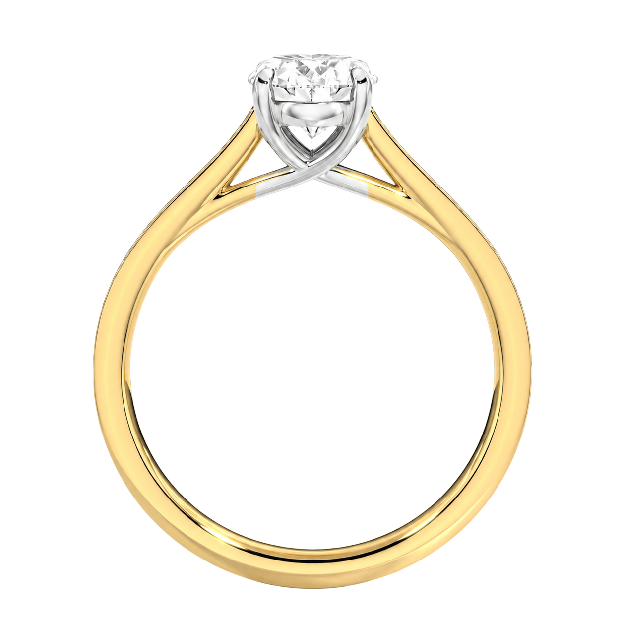 Basilica - Oval - Yellow/White Tone - Pavé