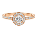 Deneuve - Round - Rose Gold - Channel