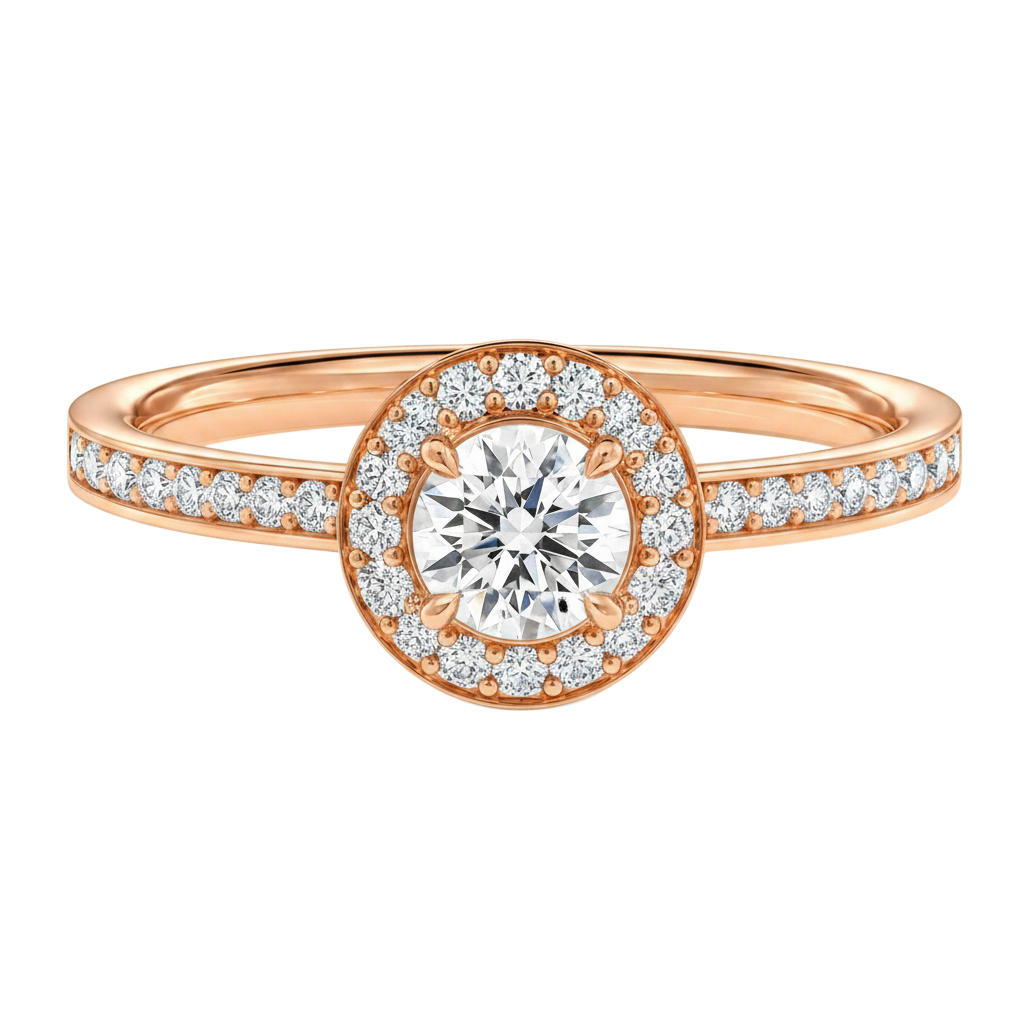 Deneuve - Round - Rose Gold - Channel