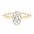 Solenne - Oval - Yellow Gold - Plain