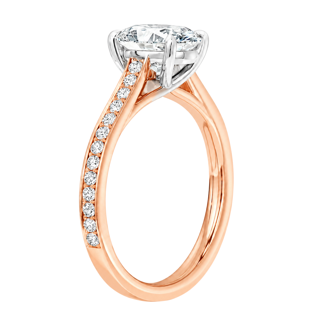 Basilica - Marquise - Rose/White Tone - Pavé