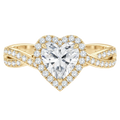 Braid - Heart - Yellow Gold - Channel