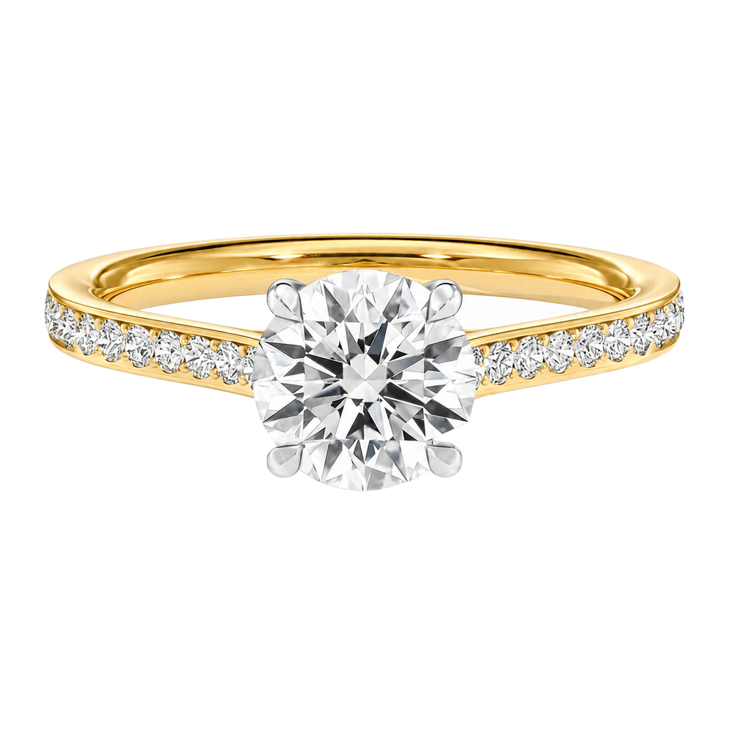 Basilica - Round - Yellow/White Tone - Pavé