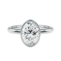 Bailey - Oval - White Gold - Plain