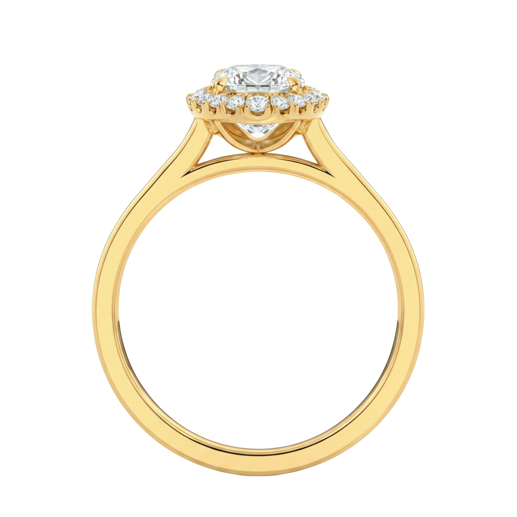 Cordelia - Radiant - Yellow Gold - Channel