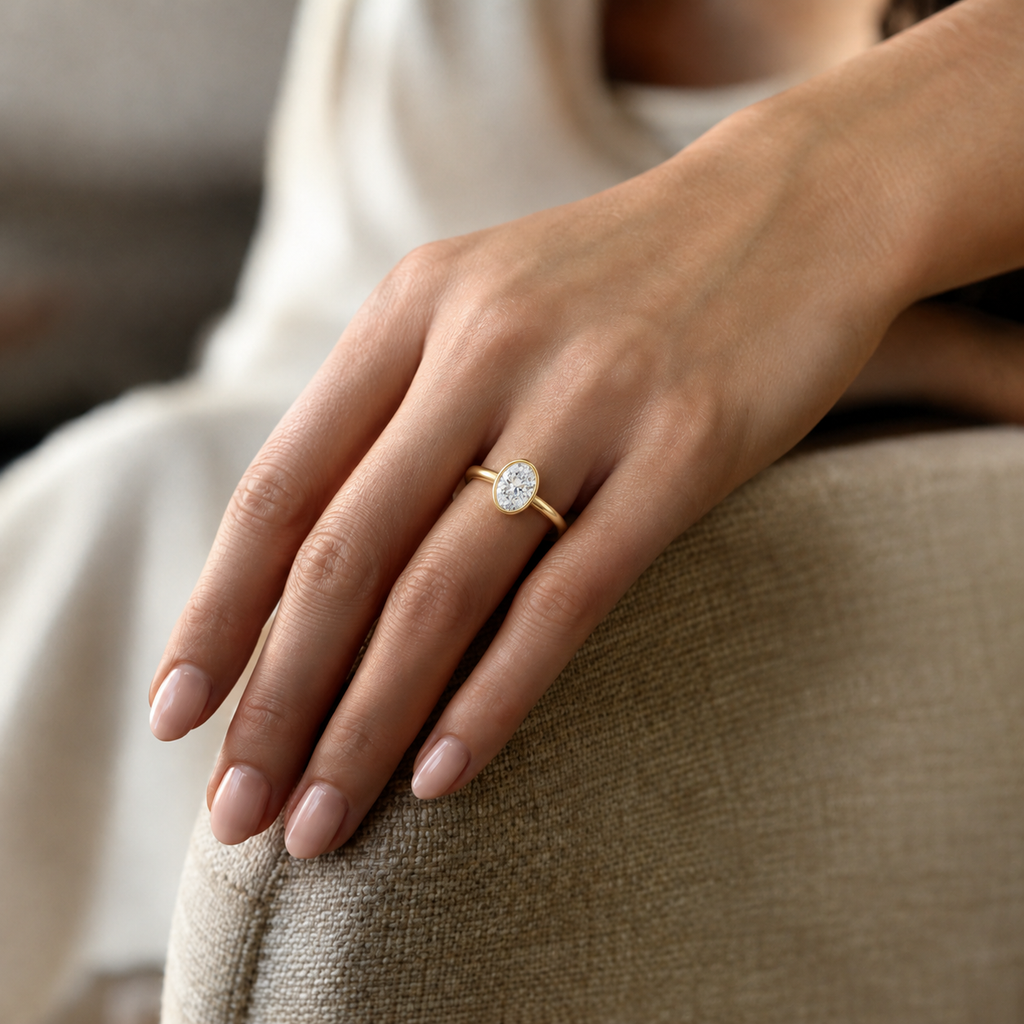 Bailey - Oval - Yellow Gold - Plain