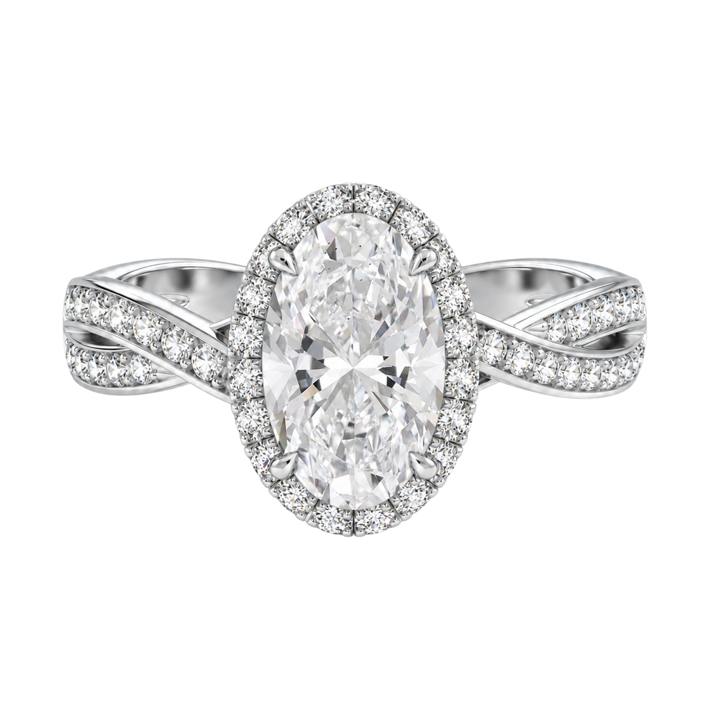 Braid - Oval - Platinum - Channel