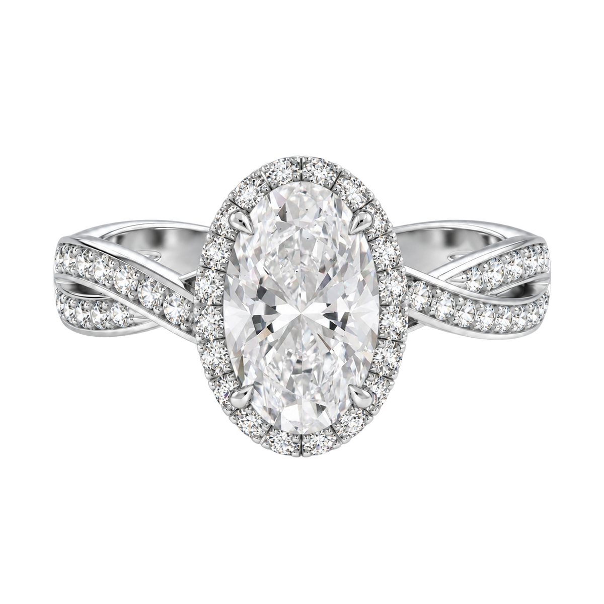 Braid - Oval - Platinum - Channel
