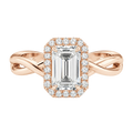 Braid - Emerald - Rose Gold - Plain