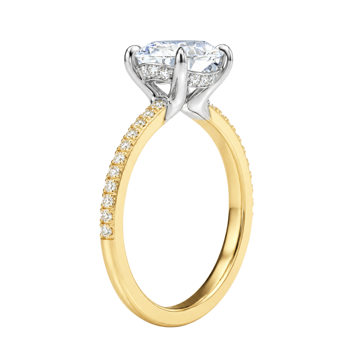 Meridian - Emerald - Yellow/White Tone - Pavé