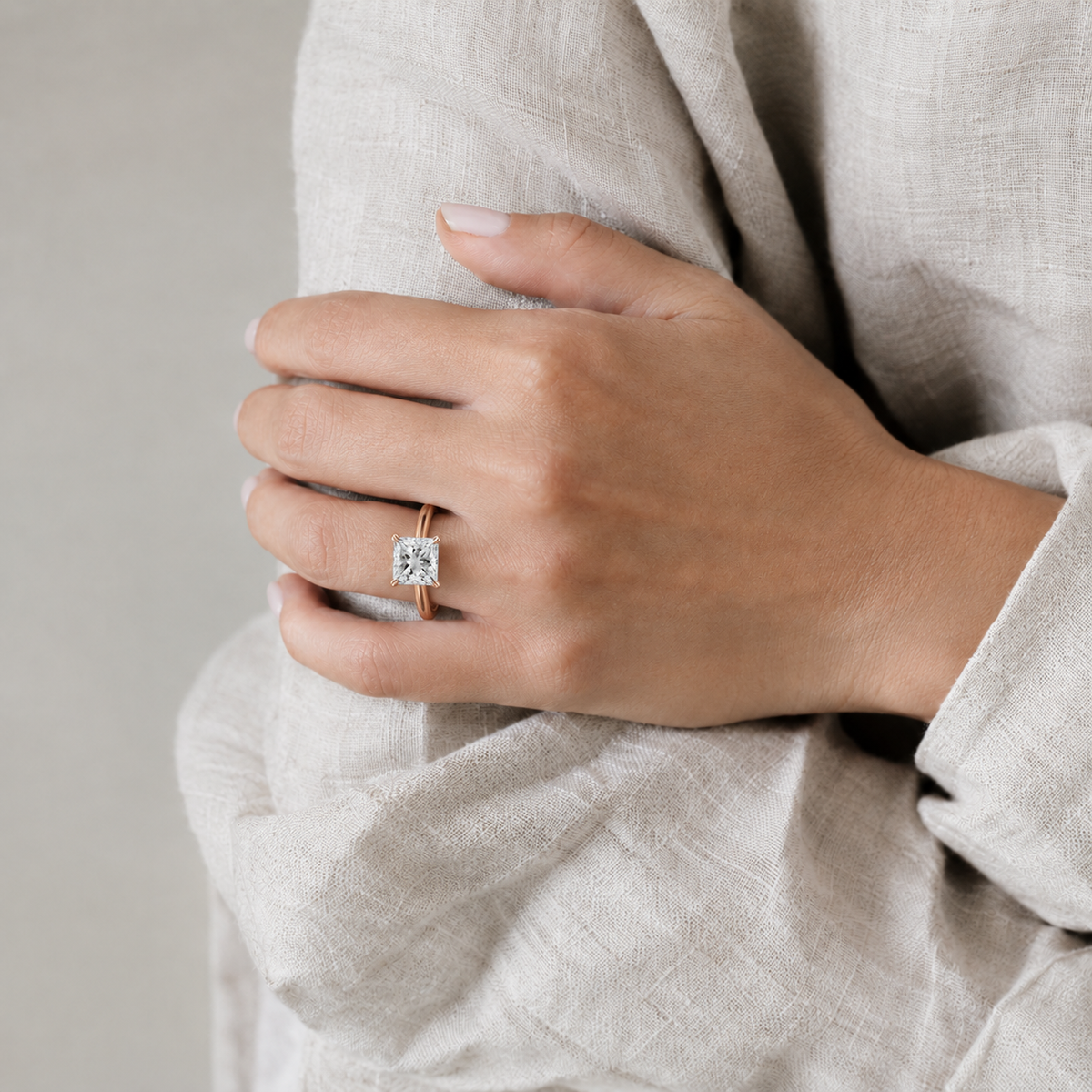Talia - Princess - Rose/White Tone - Plain