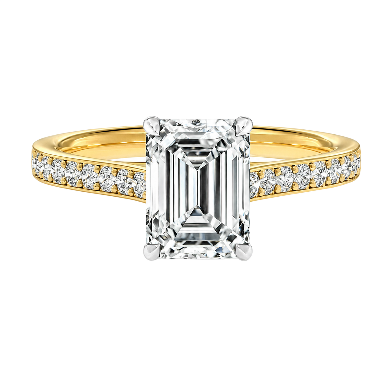 Basilica - Emerald - Yellow/White Tone - Pavé