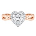 Braid - Heart - Rose/White Tone - Plain