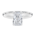 Basilica - Radiant - White Gold - Plain