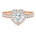 Cordelia - Heart - Rose Gold - Channel