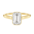 Solenne - Emerald - Yellow Gold - Plain