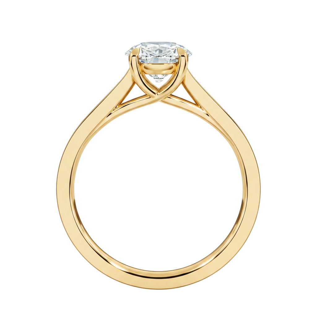Basilica - Round - Yellow Gold - Channel