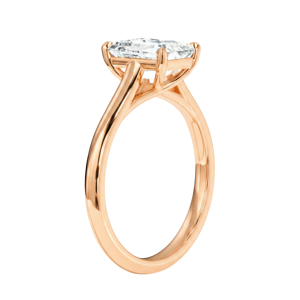 Basilica - Radiant - Rose Gold - Plain