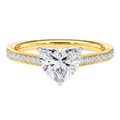Basilica - Heart - Yellow/White Tone - Pavé
