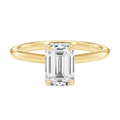 Talia - Emerald - Yellow Gold - Plain