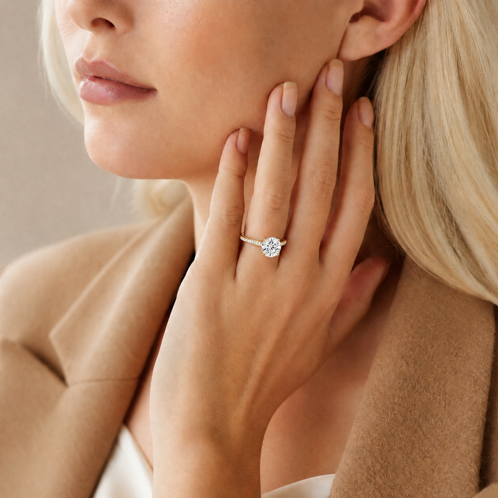 Basilica - Round - Yellow/White Tone - Pavé