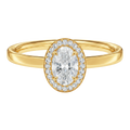 Deneuve - Oval - Yellow Gold - Plain