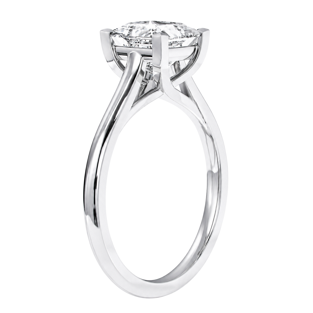 Basilica - Asscher - Platinum - Plain