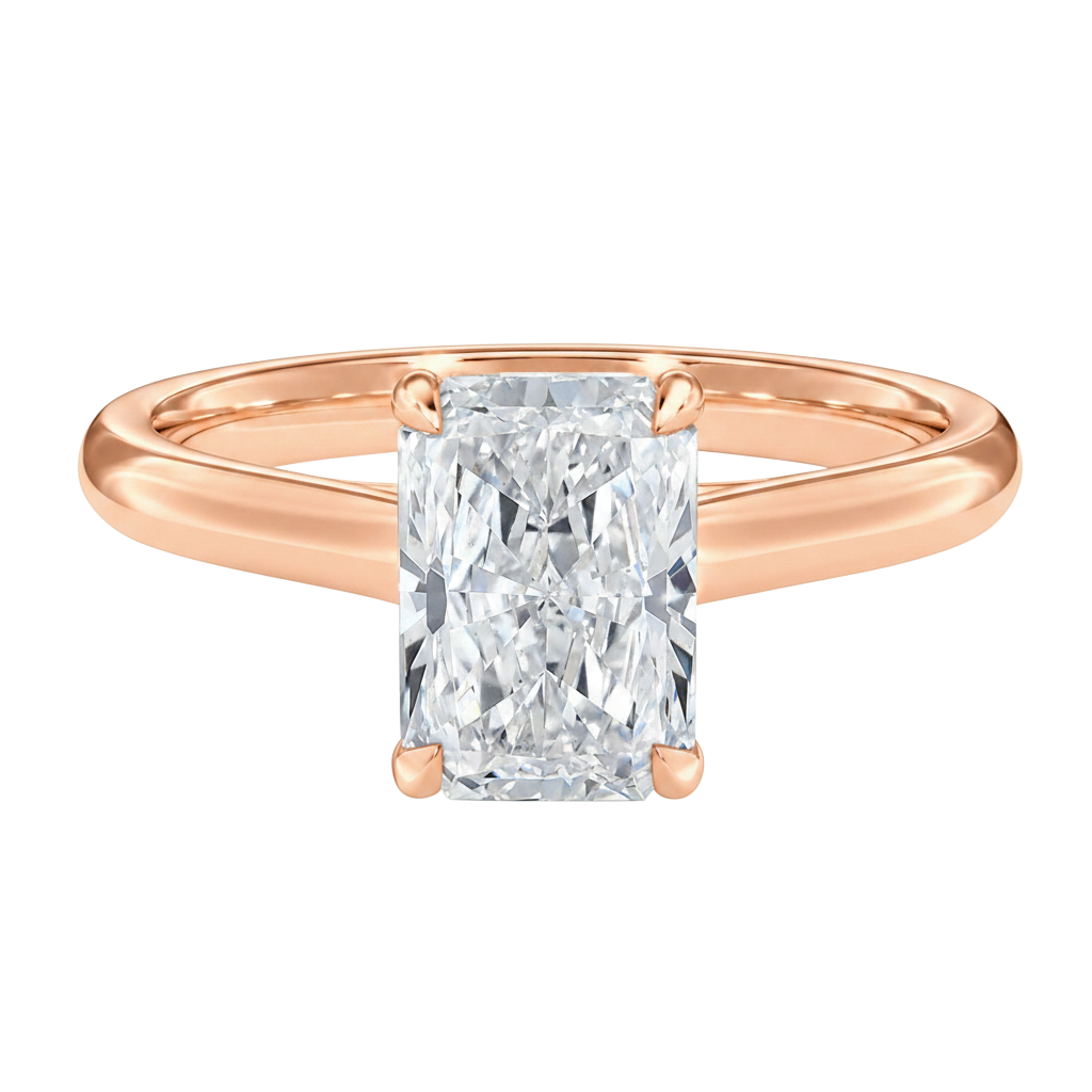 Basilica - Radiant - Rose Gold - Plain