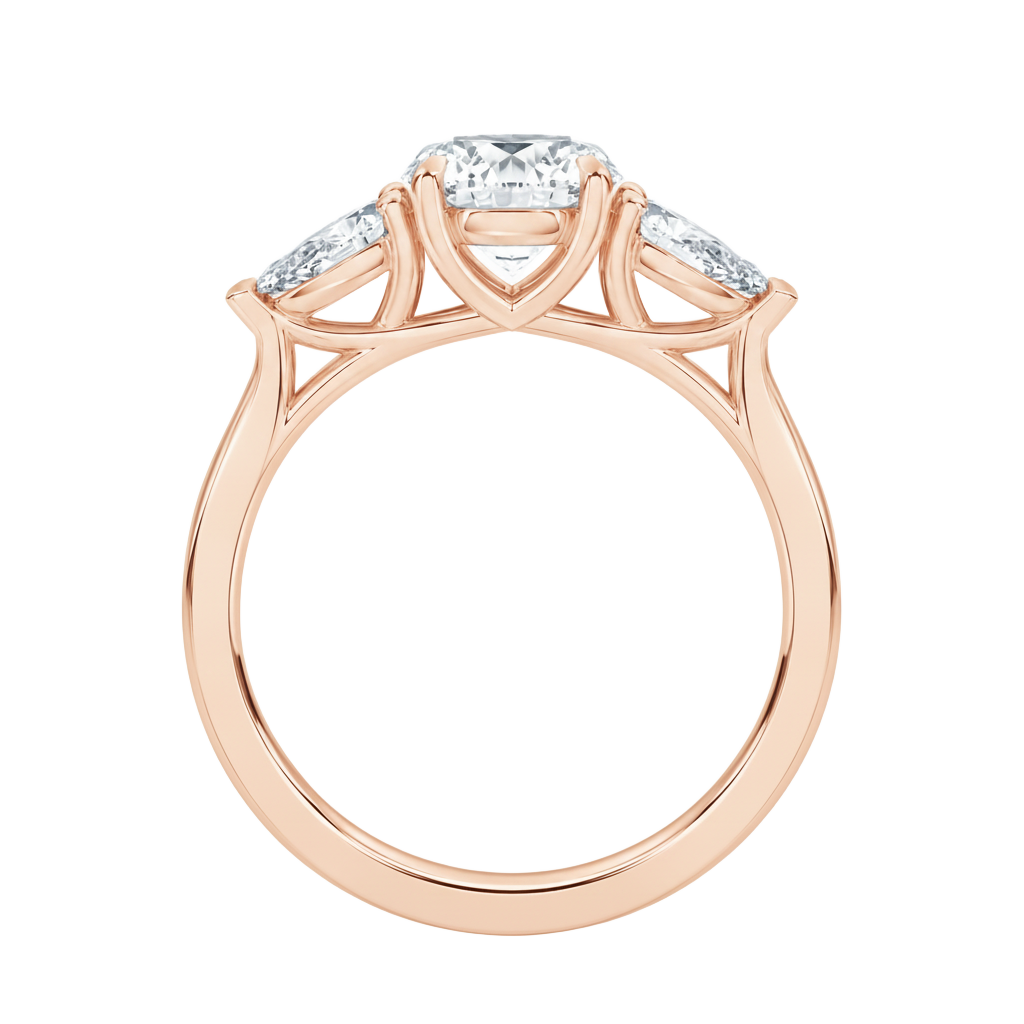 Halcyon - Oval - Rose Gold - Channel