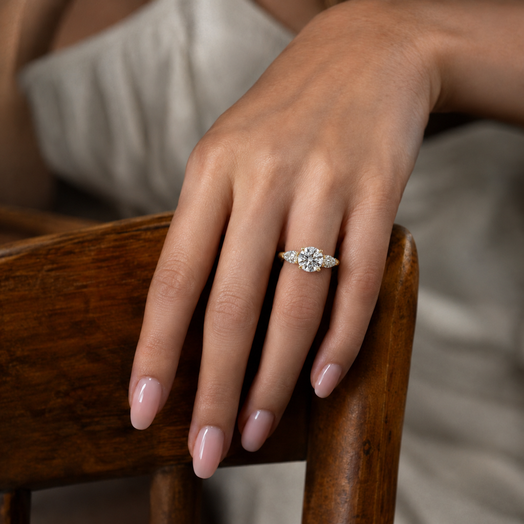 Halcyon - Round - Yellow Gold - Plain