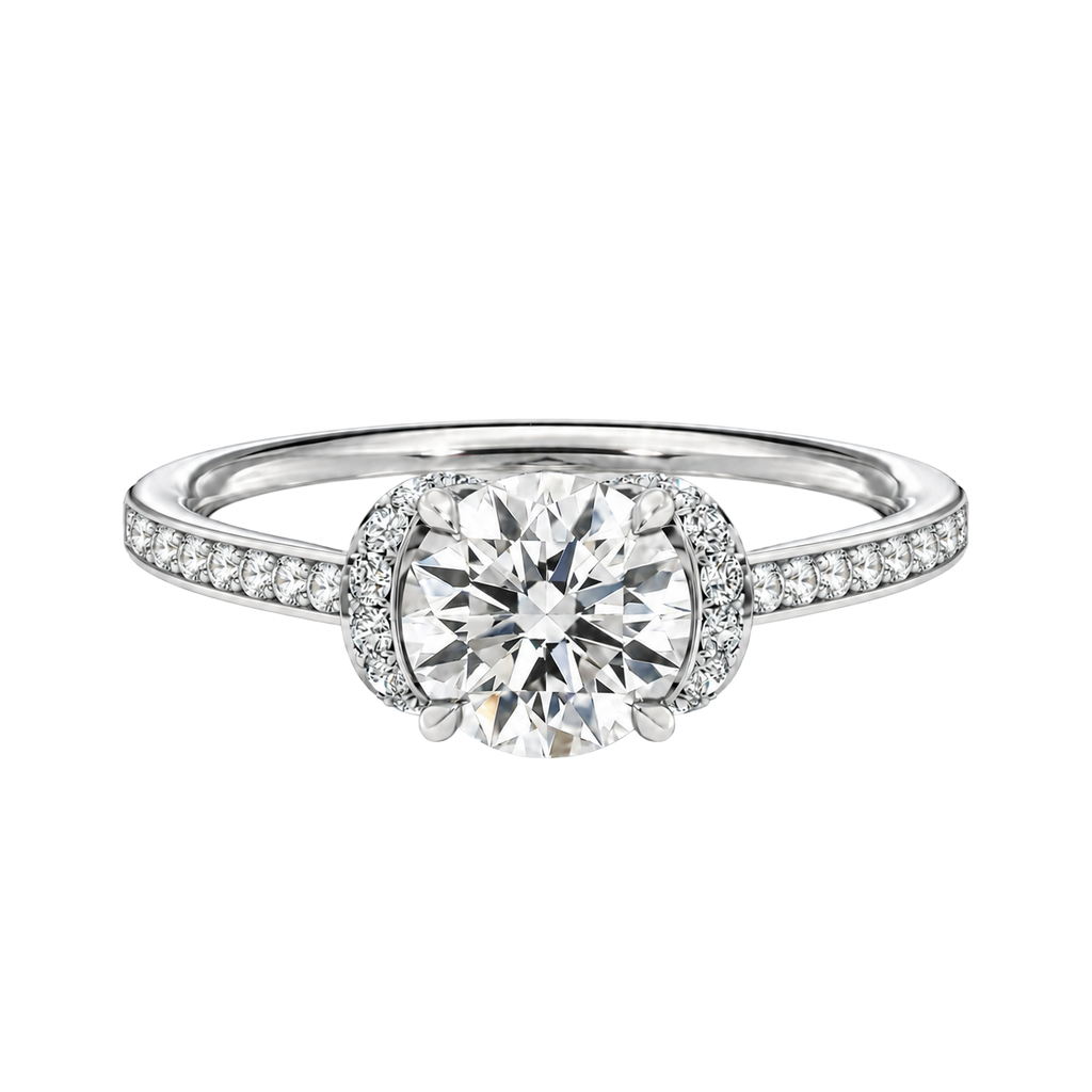 Ellipse - Round - Platinum - Channel