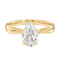 Wreath - Pear - Yellow Gold - Plain