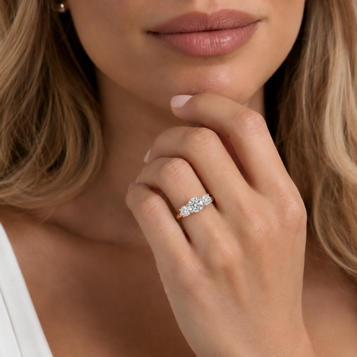 Trinity - Round - Rose/White Tone - Plain