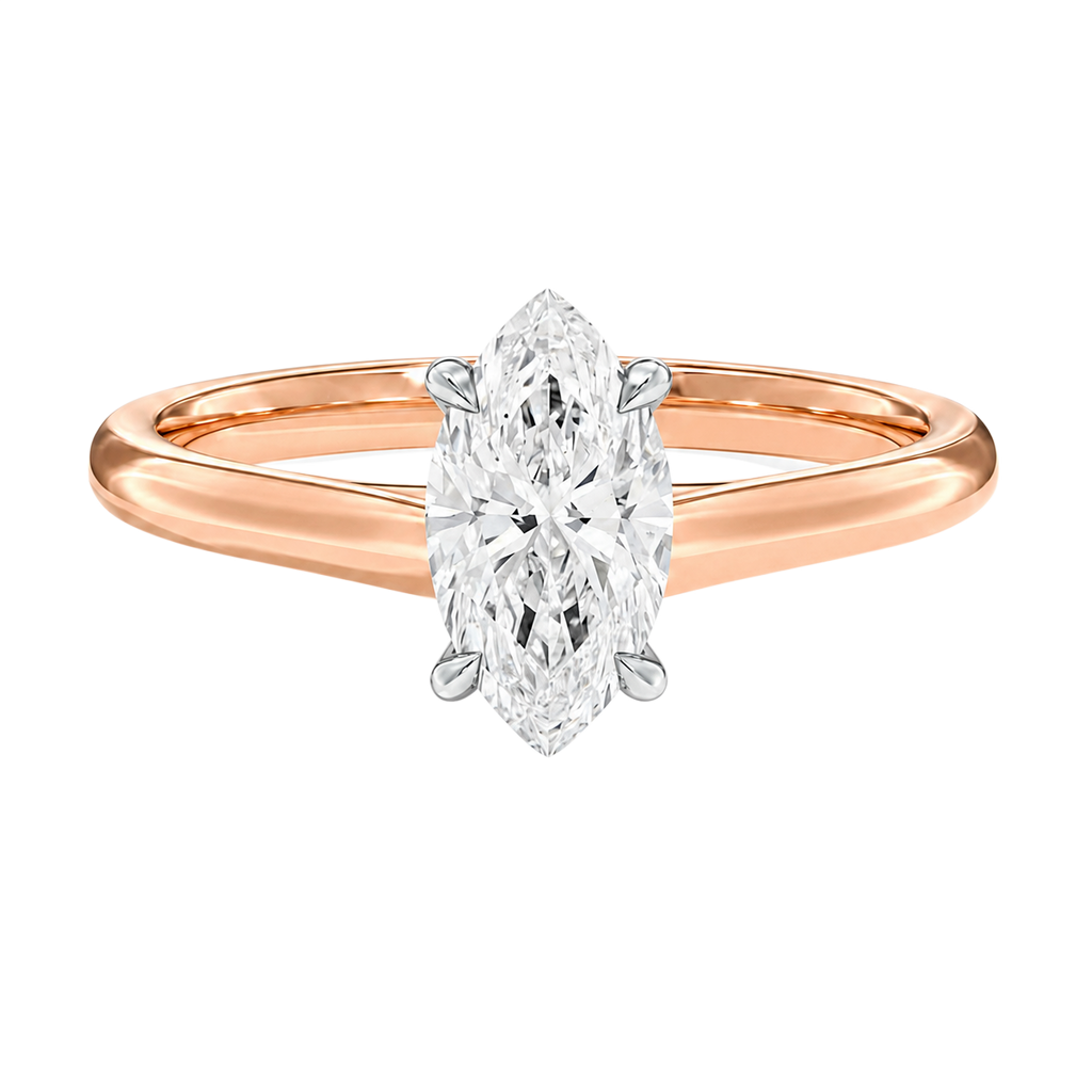 Basilica - Marquise - Rose/White Tone - Plain