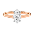 Basilica - Marquise - Rose/White Tone - Plain
