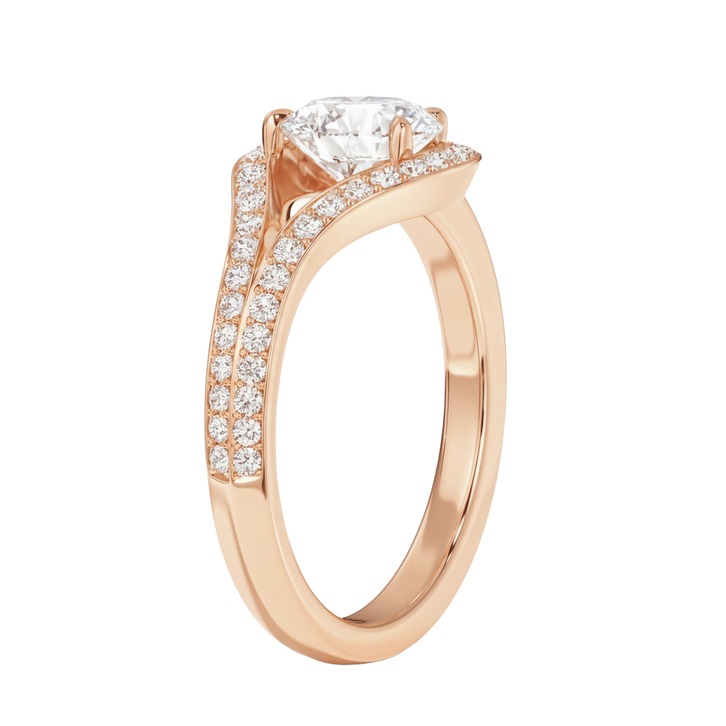 Orbit - Round - Rose Gold - Channel