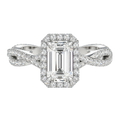Braid - Emerald - White Gold - Pavé
