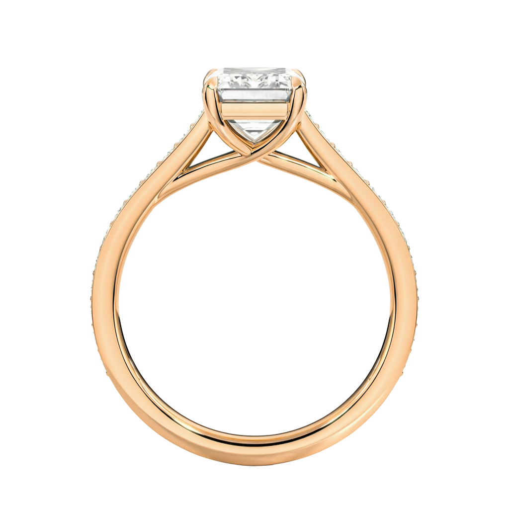 Basilica - Emerald - Rose Gold - Pavé