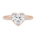 Bailey - Heart - Rose Gold - Pavé